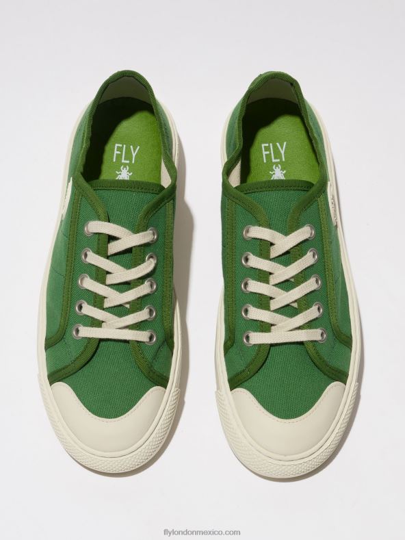 verde 2LT8B743 zapatillas con cordones tere557 Fly London mujer