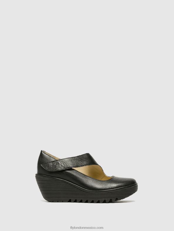 espuma negra 2LT8B696 merceditas yasi682 Fly London mujer