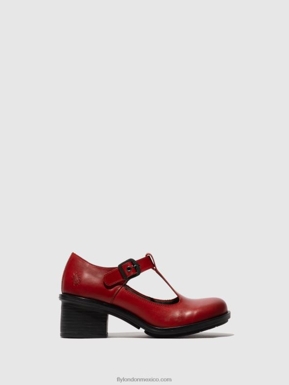 rojo 2LT8B646 merceditas cady180 Fly London mujer