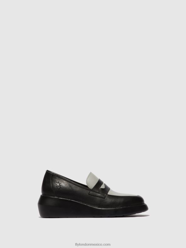 Gris oscuro 2LT8B678 mocasines zapatos blar513 Fly London mujer