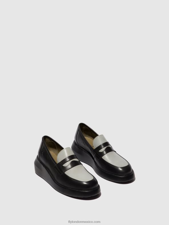 Gris oscuro 2LT8B678 mocasines zapatos blar513 Fly London mujer
