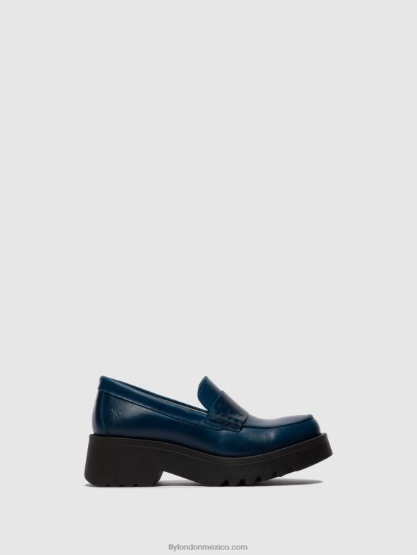 azul real 2LT8B675 mocasines zapatos maus791 Fly London mujer