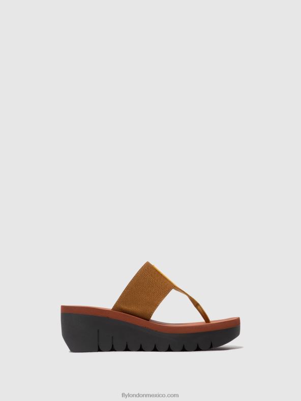 abejorro/camello (ladrillo) 2LT8B359 mules sin cordones yomu725 Fly London mujer