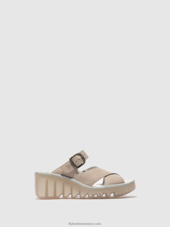 nube 2LT8B357 mules cuña bocy409 Fly London mujer