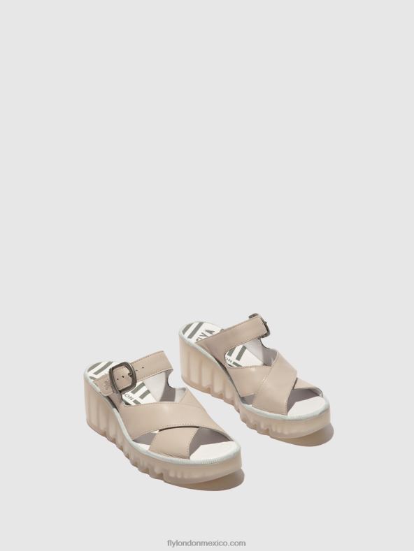 nube 2LT8B357 mules cuña bocy409 Fly London mujer