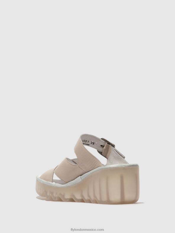 nube 2LT8B357 mules cuña bocy409 Fly London mujer