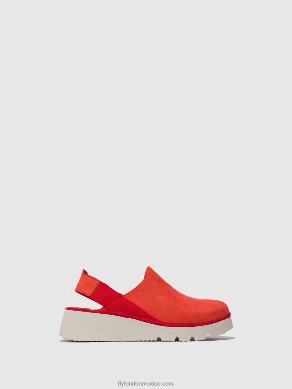 diablo rojo 2LT8B644 zapatos destalonados plog430 Fly London mujer