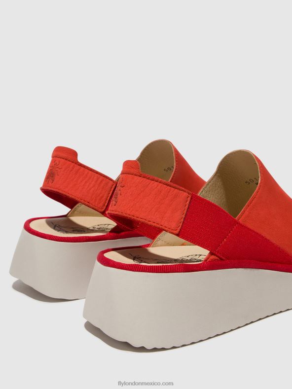 diablo rojo 2LT8B644 zapatos destalonados plog430 Fly London mujer