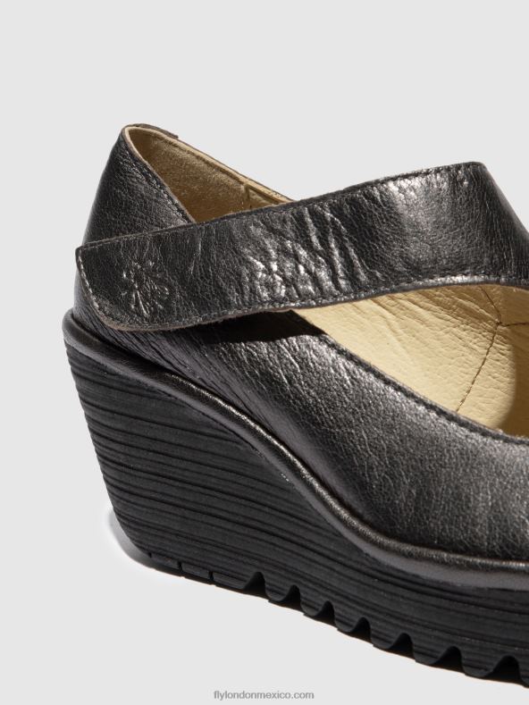 grafito 2LT8B703 zapatos cuña yasi682 Fly London mujer