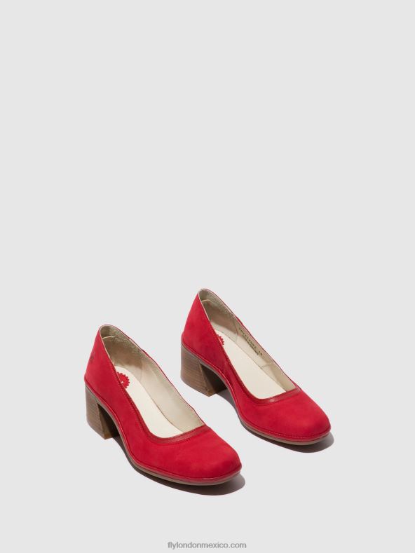 pintalabios rojo 2LT8B690 salón clásico zapatos lade372 Fly London mujer