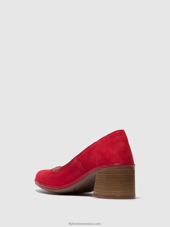 pintalabios rojo 2LT8B690 salón clásico zapatos lade372 Fly London mujer