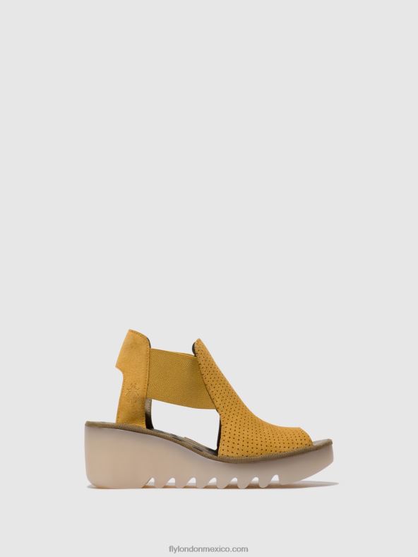 Miel 2LT8B481 sandalias elásticas biga412 Fly London mujer