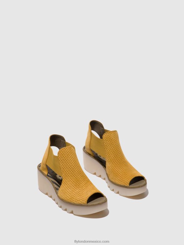 Miel 2LT8B481 sandalias elásticas biga412 Fly London mujer