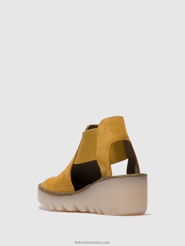 Miel 2LT8B481 sandalias elásticas biga412 Fly London mujer