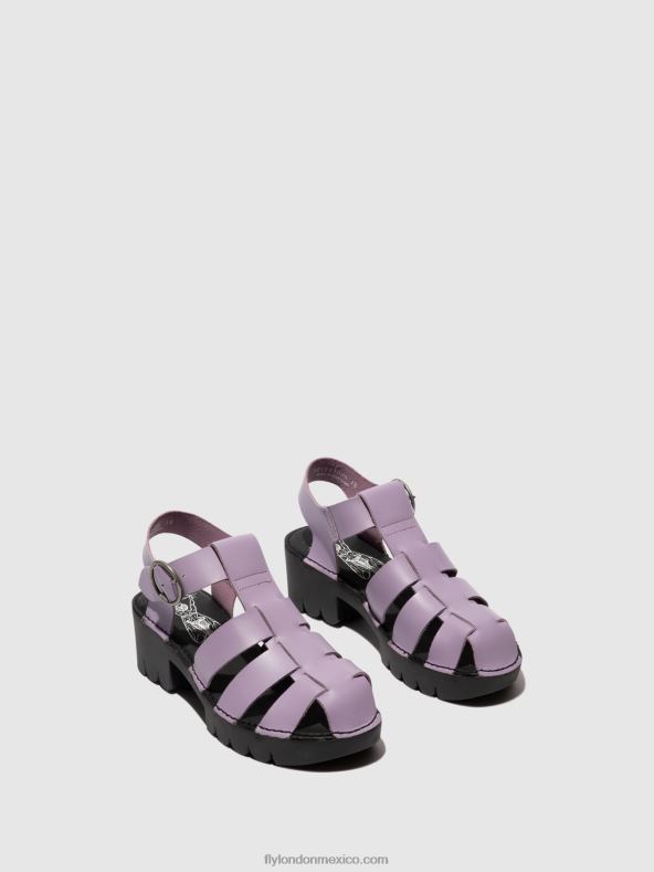 Violeta 2LT8B407 sandalias con correa en T emme511 Fly London mujer