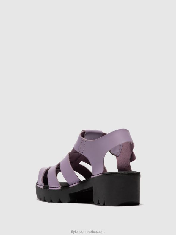 Violeta 2LT8B407 sandalias con correa en T emme511 Fly London mujer