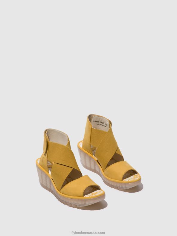 abejorro 2LT8B562 sandalias cruzadas yuba385 Fly London mujer