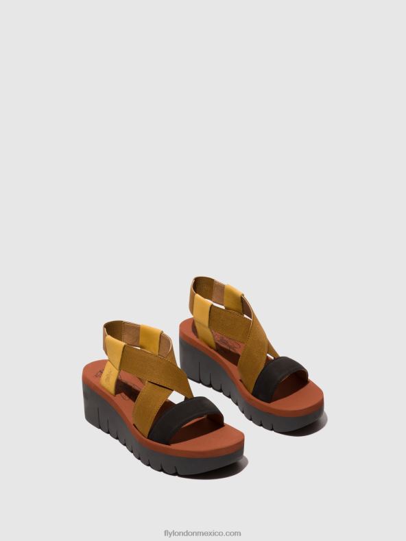 abejorro/camello/negro 2LT8B446 sandalias destalonadas yabi922 Fly London mujer