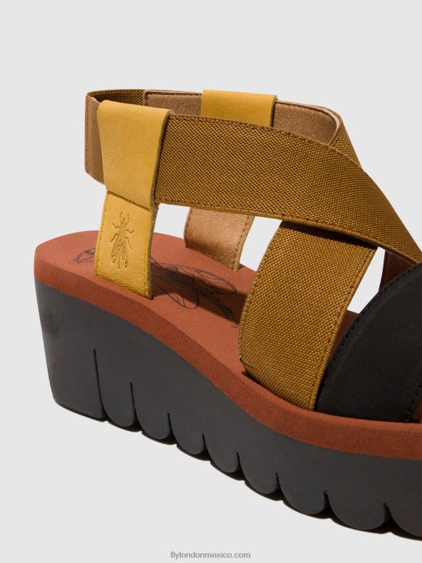 abejorro/camello/negro 2LT8B446 sandalias destalonadas yabi922 Fly London mujer