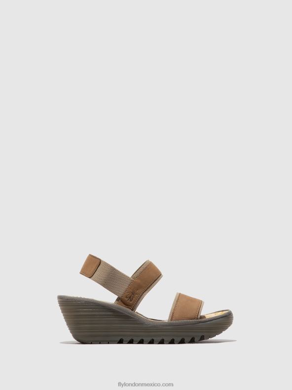 arena 2LT8B431 sandalias destalonadas yaco416 Fly London mujer