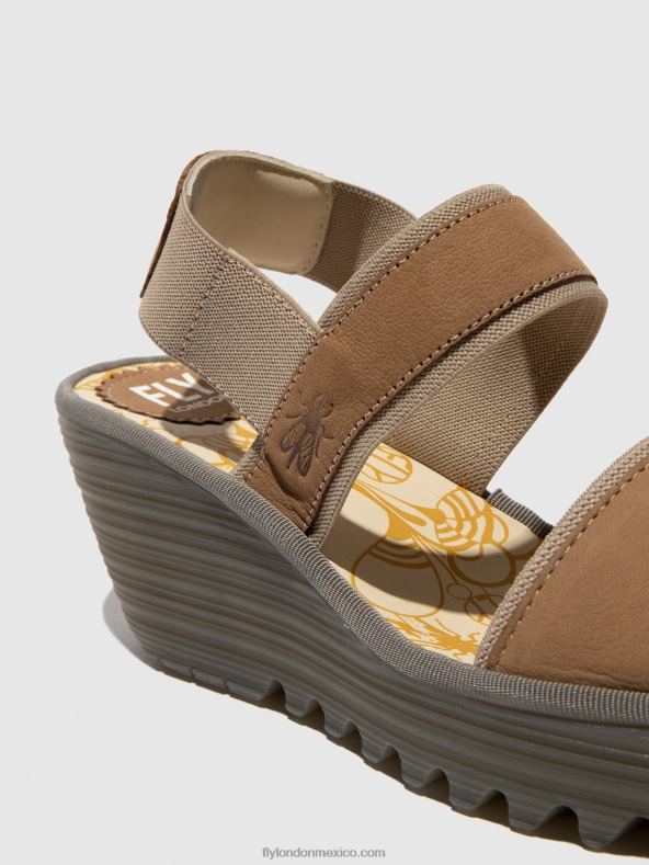 arena 2LT8B431 sandalias destalonadas yaco416 Fly London mujer