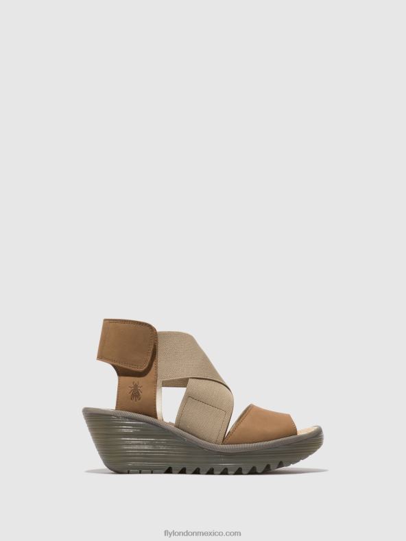 arena 2LT8B487 sandalias cruzadas yuba385 Fly London mujer