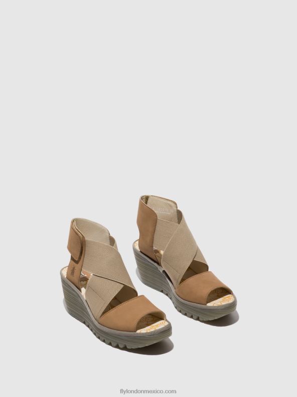 arena 2LT8B487 sandalias cruzadas yuba385 Fly London mujer