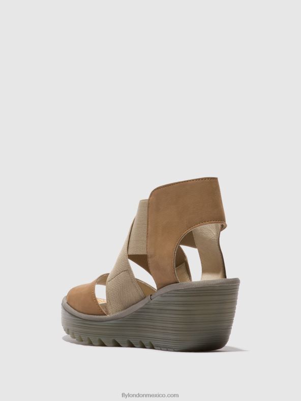 arena 2LT8B487 sandalias cruzadas yuba385 Fly London mujer