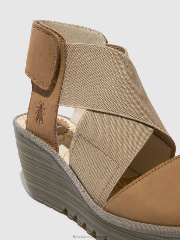 arena 2LT8B487 sandalias cruzadas yuba385 Fly London mujer