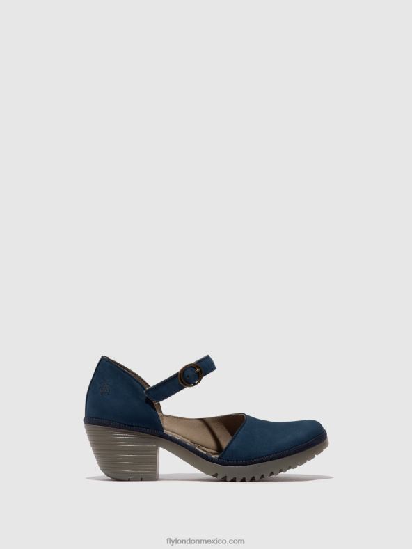 azul 2LT8B492 sandalias hebilla wifo440 Fly London mujer