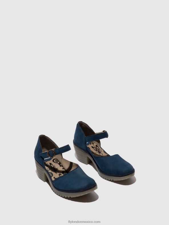 azul 2LT8B492 sandalias hebilla wifo440 Fly London mujer