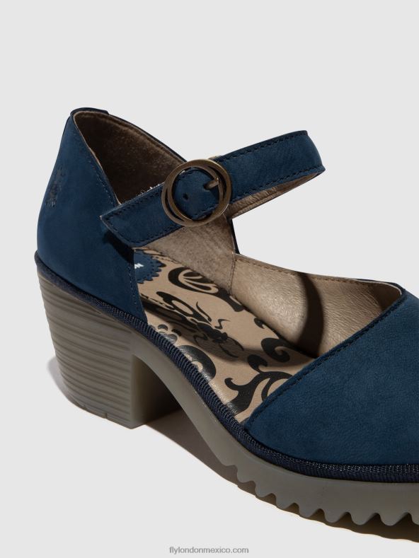 azul 2LT8B492 sandalias hebilla wifo440 Fly London mujer