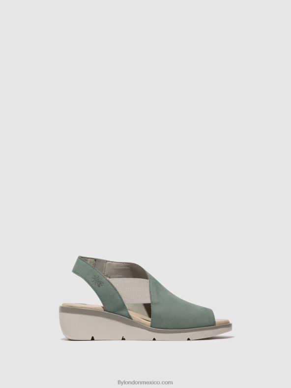 azul pálido 2LT8B476 sandalias elásticas nily940 Fly London mujer