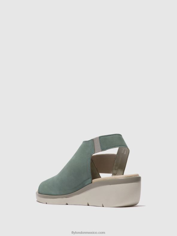 azul pálido 2LT8B476 sandalias elásticas nily940 Fly London mujer