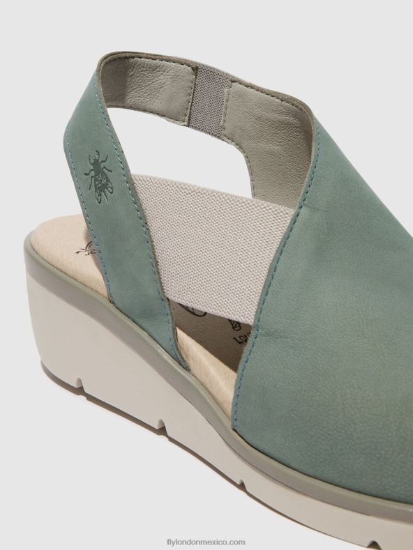 azul pálido 2LT8B476 sandalias elásticas nily940 Fly London mujer
