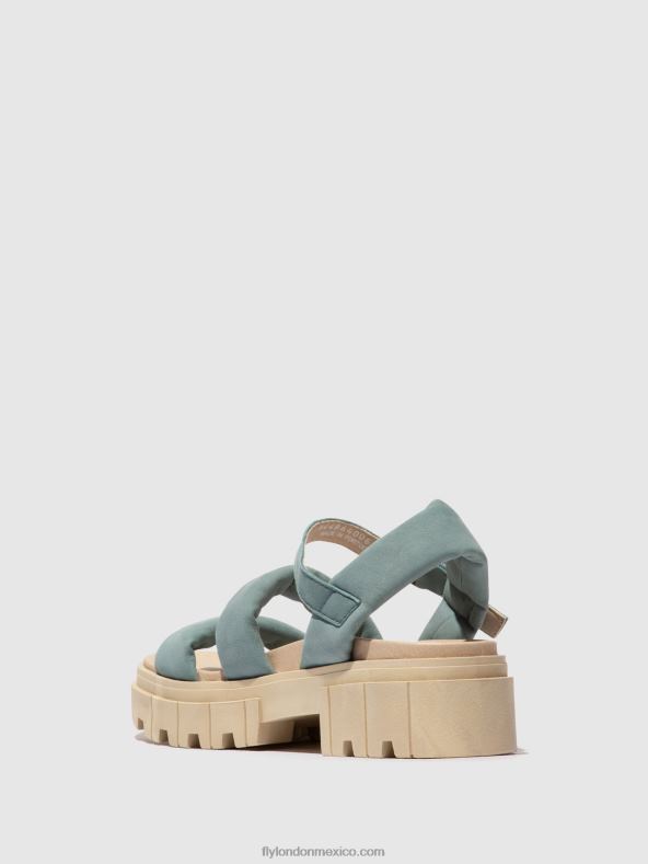 azul pálido 2LT8B548 sandalias destalonadas jela864 Fly London mujer