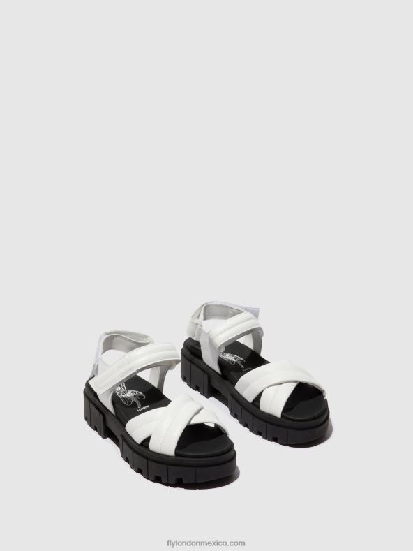 blanco 2LT8B547 sandalias destalonadas jada854 Fly London mujer