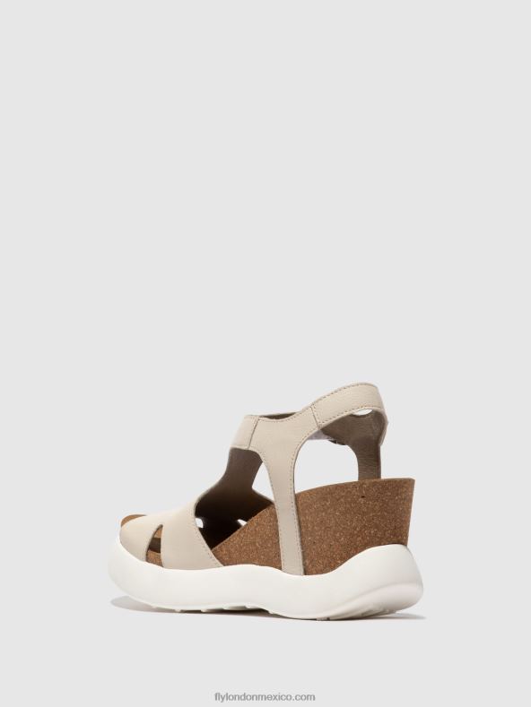 blanquecino 2LT8B494 sandalias hebilla gova962 Fly London mujer