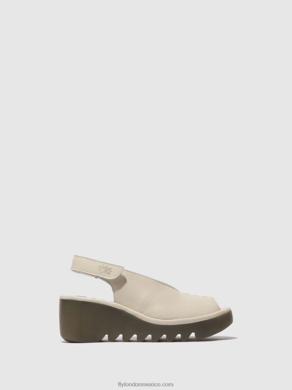 blanquecino 2LT8B572 sandalias destalonadas baye386 Fly London mujer