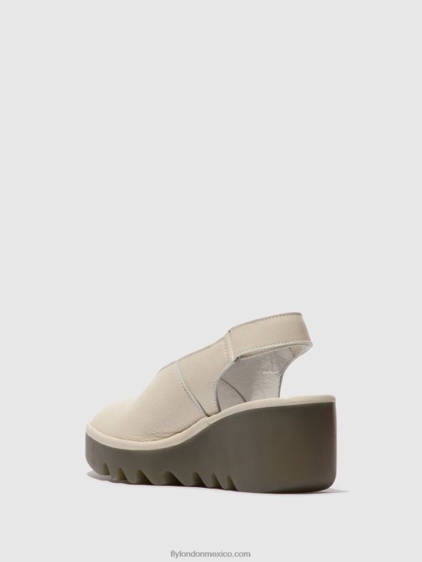 blanquecino 2LT8B572 sandalias destalonadas baye386 Fly London mujer