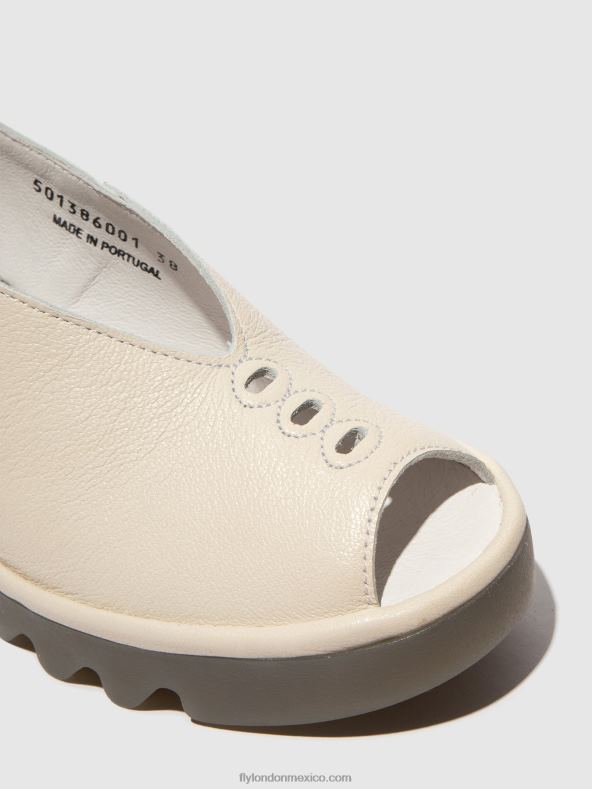 blanquecino 2LT8B572 sandalias destalonadas baye386 Fly London mujer