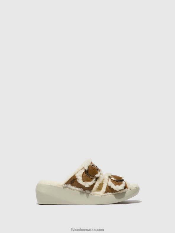 camello 2LT8B514 sandalias slip-on buga902 Fly London mujer