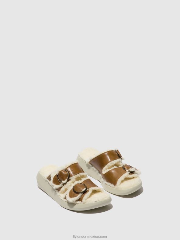 camello 2LT8B514 sandalias slip-on buga902 Fly London mujer