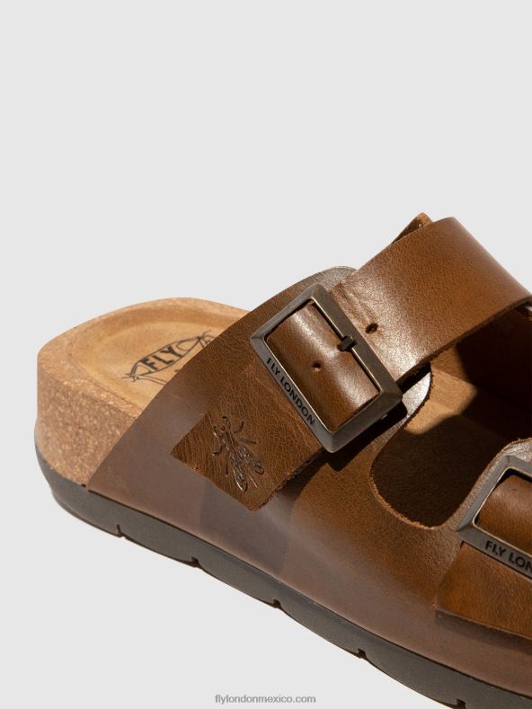 camello 2LT8B595 sandalias hebilla caja721 Fly London mujer