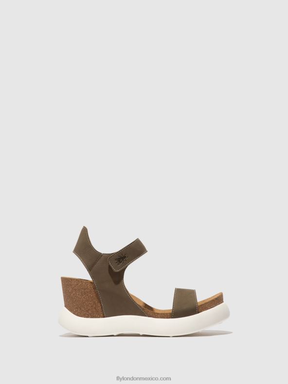 caqui 2LT8B398 sandalias velcro gogo967 Fly London mujer