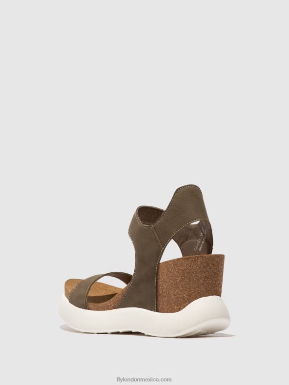 caqui 2LT8B398 sandalias velcro gogo967 Fly London mujer