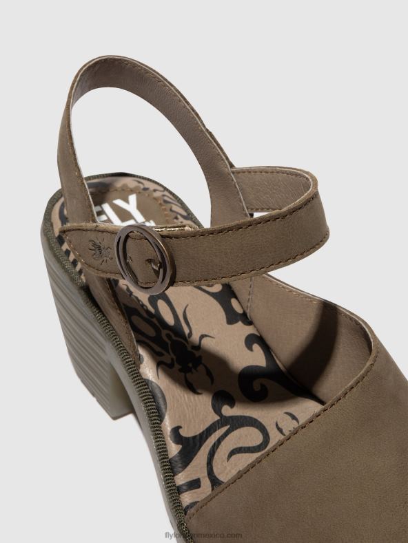 caqui 2LT8B443 sandalias destalonadas wely439 Fly London mujer