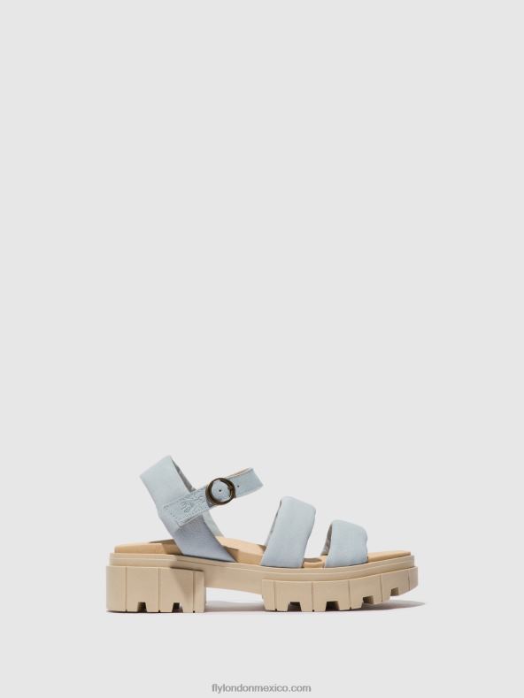 cielo azul 2LT8B544 sandalias destalonadas jela864 Fly London mujer