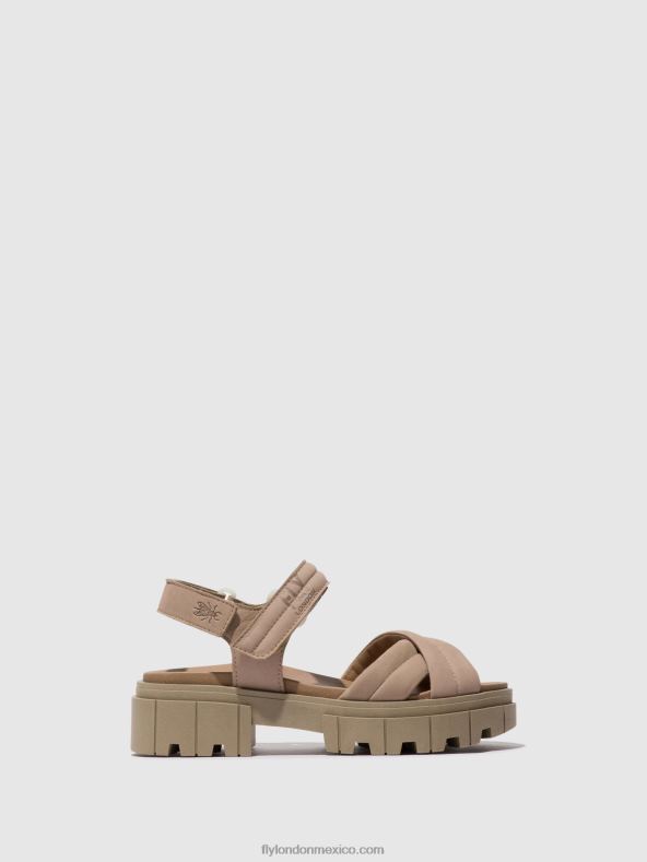 concreto 2LT8B545 sandalias destalonadas jada854 Fly London mujer