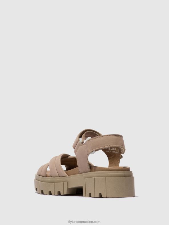 concreto 2LT8B545 sandalias destalonadas jada854 Fly London mujer